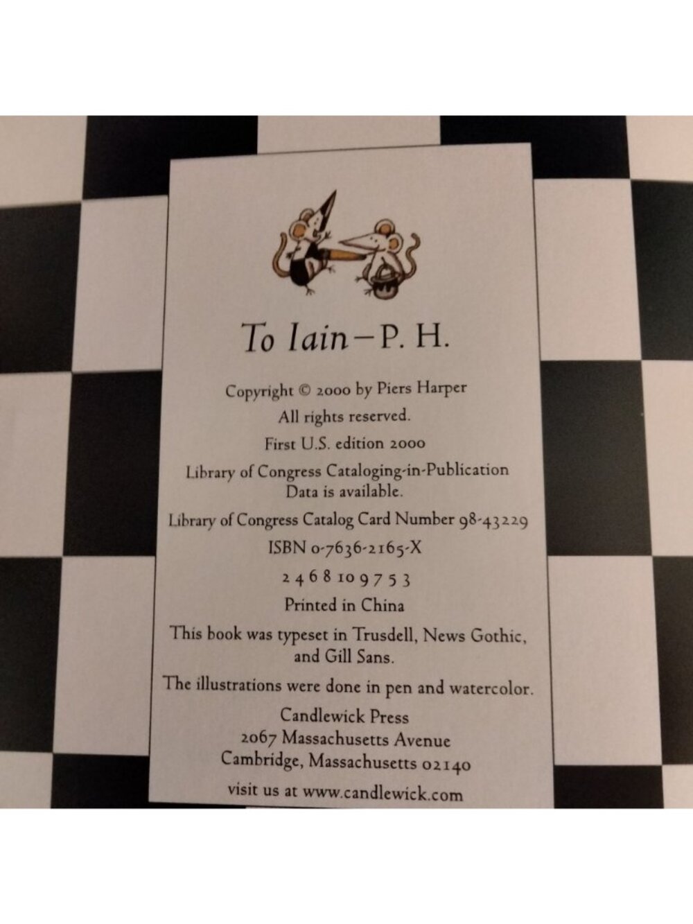 Checkmate At Chess City Piers Harper Hardcover Book 2000 - Picture 6 of 13